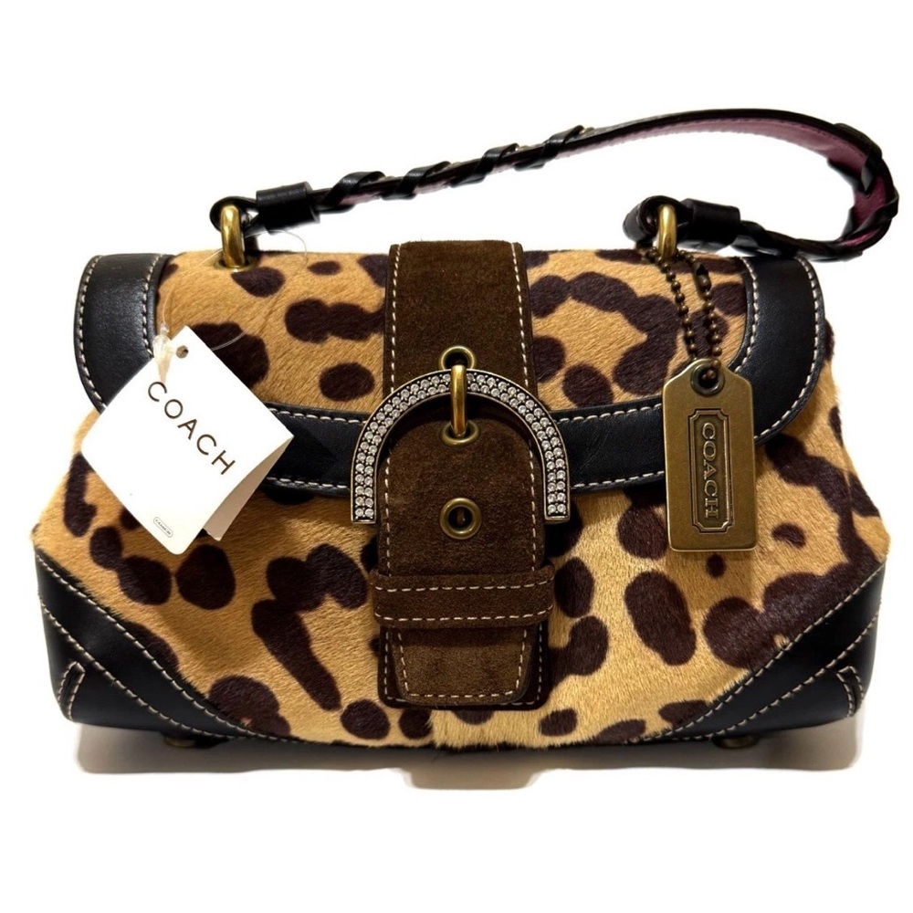 NEW with tags Coach Vintage Madison Exotic Haircalf Top Handle Evening Bag Purse